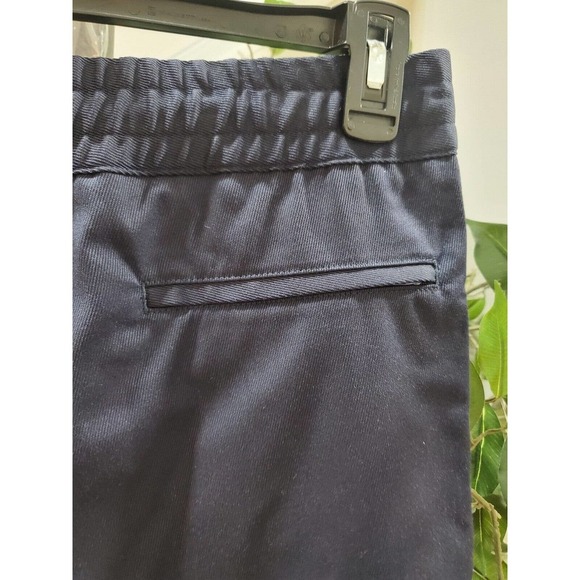 Murano Men's Blue Solid Polyester Comfort Waist Swim Trunk Logo Print Shorts S - Picture 5 of 9